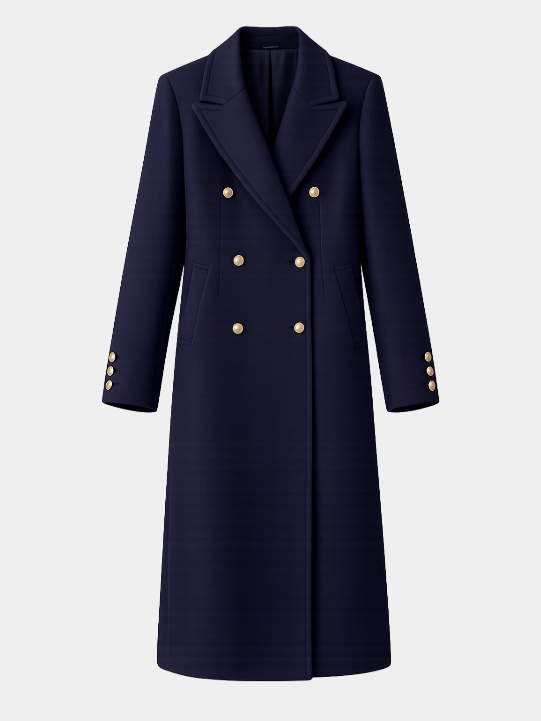 ÉLAN Buttoned mid-length coat