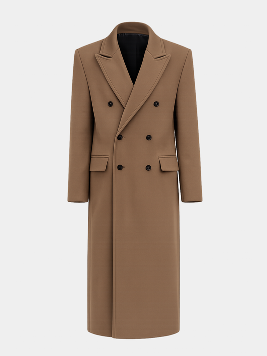 Tailored double-breasted coat